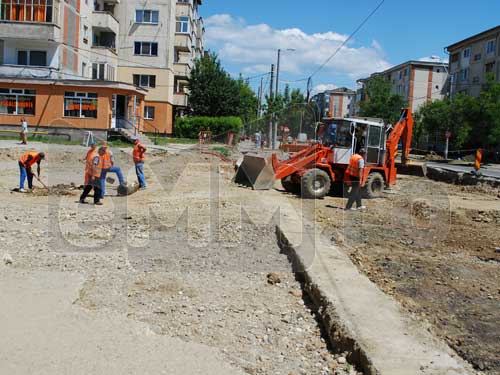 Lucrari pe strada Granicerilor din Baia Mare (c) eMM.ro