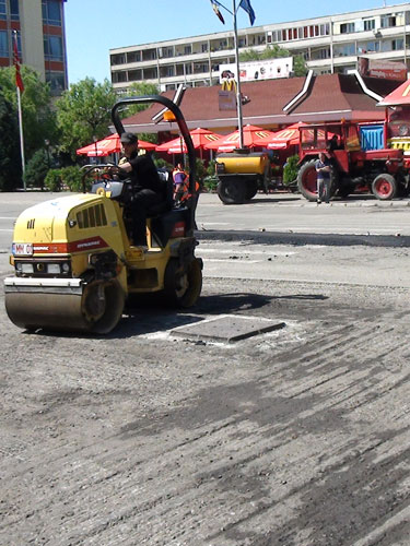 Foto lucrari intersectie McDonalds - Baia Mare (c) eMaramures.ro