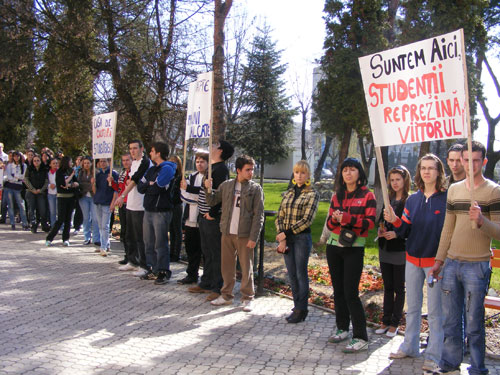 Protest studenti Baia Mare