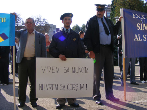 FOTO: Greva generala, 5 octombrie 2009, Baia Mare (c) eMaramures.ro