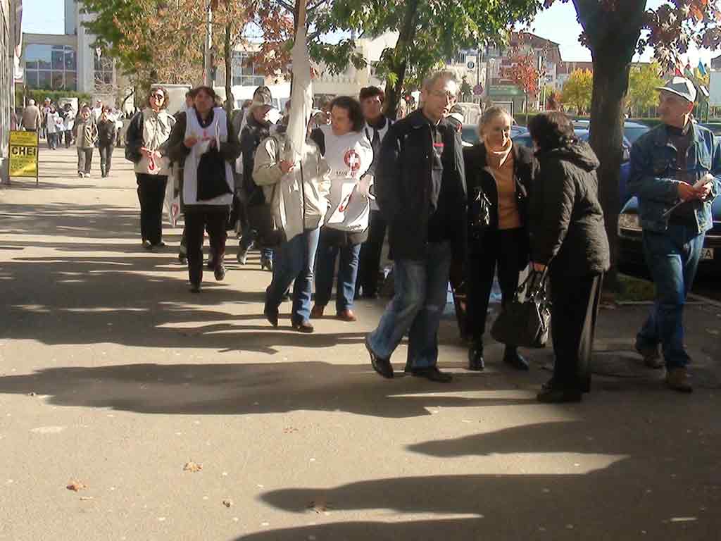 Foto protest CNSLR Fratia - PDL Maramures (c) eMaramures.ro