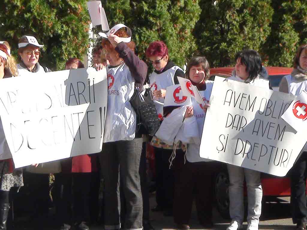 Foto protest Sanitas Maramures (c) eMaramures