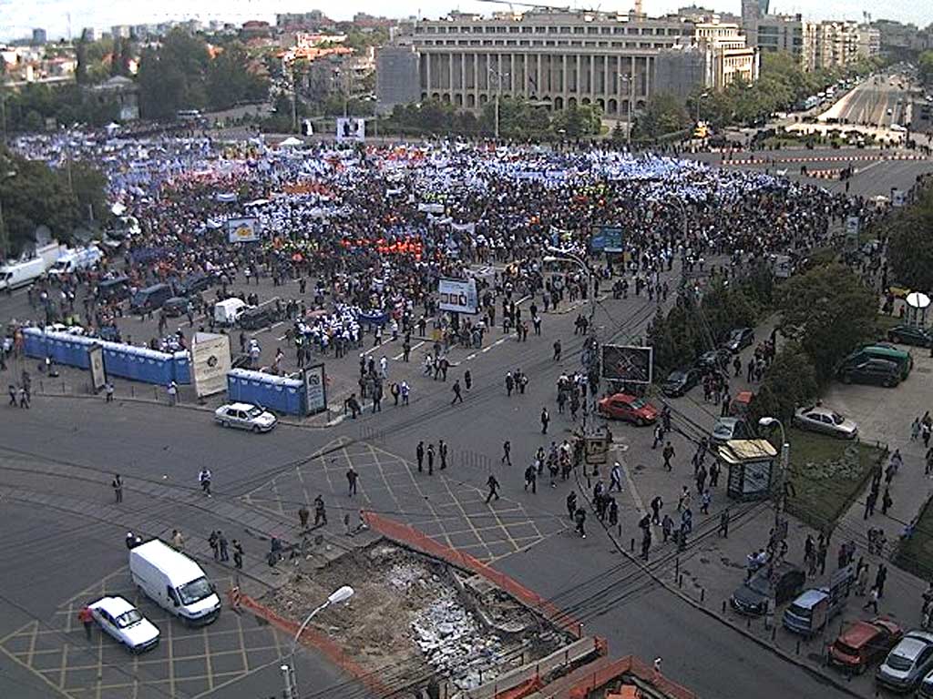 Proteste in Piata Victoriei