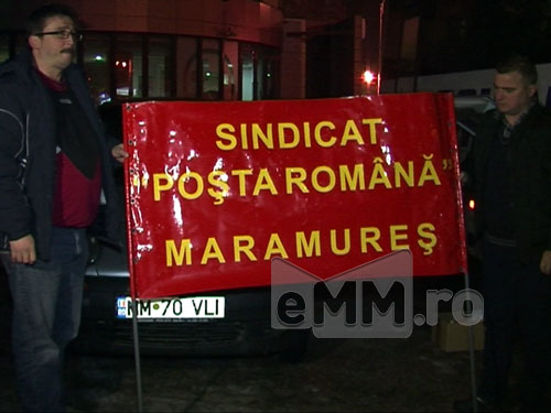Foto: protest postasi (c) eMaramures.ro