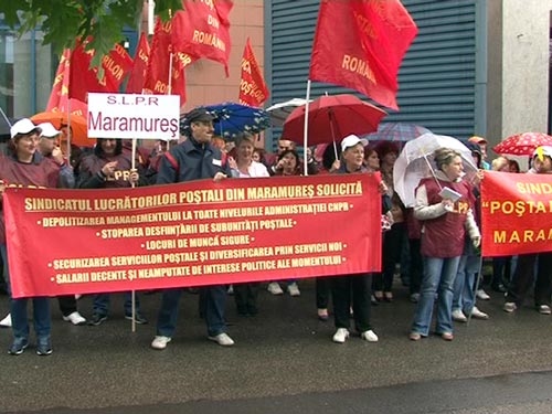 Protest postasi (c) eMaramures.ro