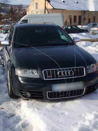 Foto: Audi confiscat (c) Politia de Frontiera Maramures