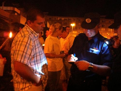 Foto: flacara democratiei - Baia Mare - protest (c) eMaramures.ro