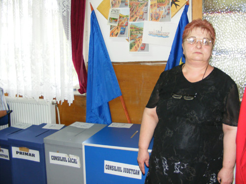 ornelia Silaghi, presedinta sectiei de votare 44