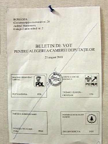 Buletin de vot pentru Colegiul 2 (c) eMM.ro