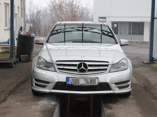 Mercedes furat din Cehia (c) ITPF Sighetu Marmatiei