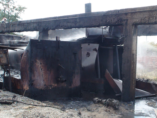 Foto: cuptoare smoala incendiate - Baia Mare (c) eMaramures.ro