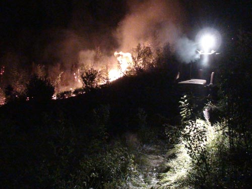 Foto: incendiu de padure Moisei - Sacel (c) eMaramures.ro