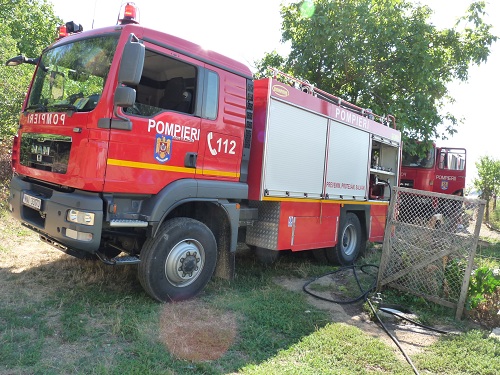 Incendiu pe strada Ciocarlinei (c) ISU Maramures