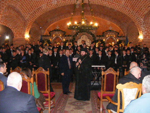 Foto cor Seminarul Teologic - concert colinde- Patriarhul Daniel