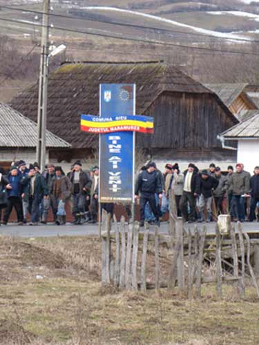 Foto: maramureseni - protest Sieu (c) eMaramures.ro