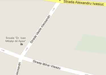 Foto: Harta Google Map - strada Vasile Alecsandri Sighet