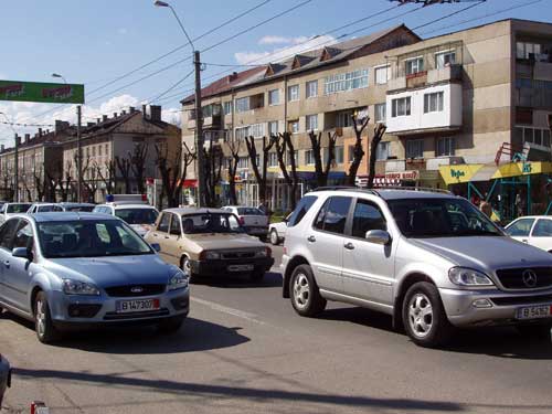 Foto masini in trafic Baia Mare