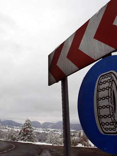 Foto indicator rutier - iarna (c) Thomas Campeanu