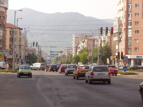 Baia Mare-trafic masini-bdul Republicii