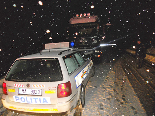 Foto: TIR - DN 18, zapada