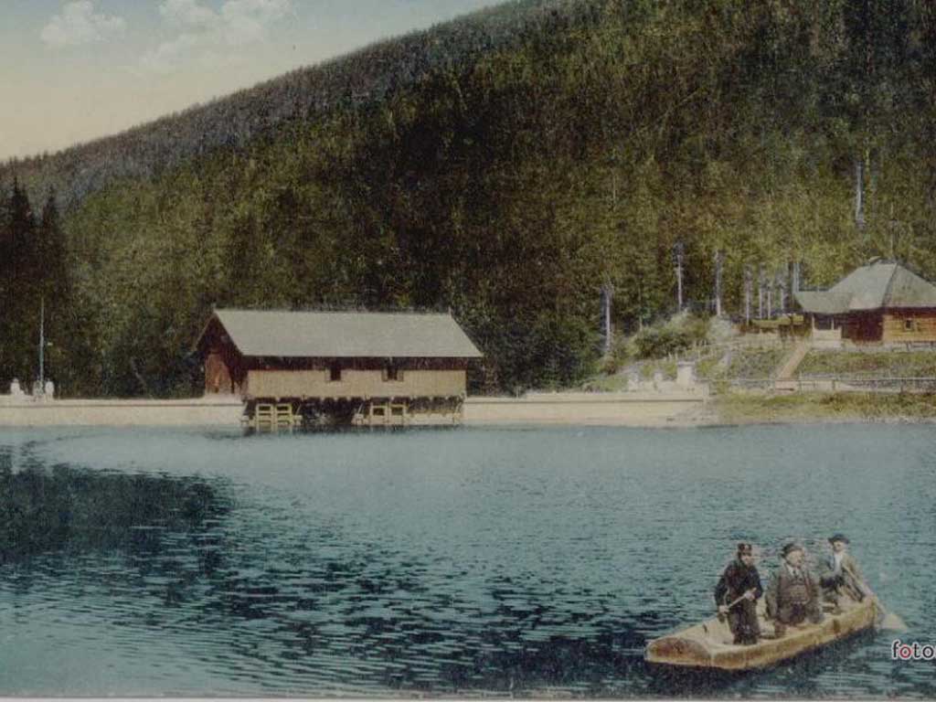 Foto lacul Macarlau - Viseu de Sus, Maramures, anul 1915