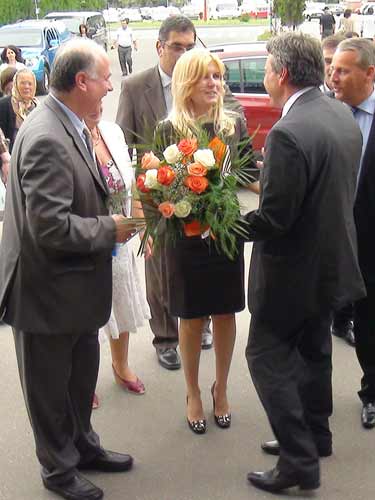 Foto Elena Udrea - Spitalul Judetean Baia Mare, 5 iulie 2010 (c) eMaramures.ro