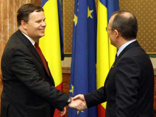 Jeffrey Franks si Emil Boc (c) gov.ro