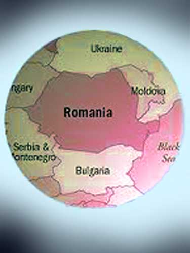 Romania pe glob