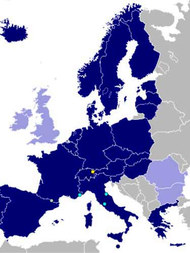 Harta Schengen (c) wikipedia.ro