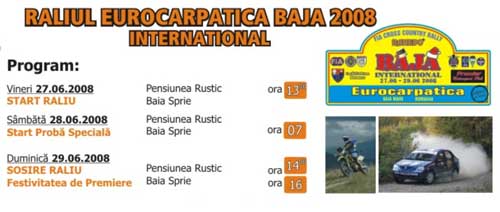 Raliul international Baja Eurocarpatica 2008 - program
