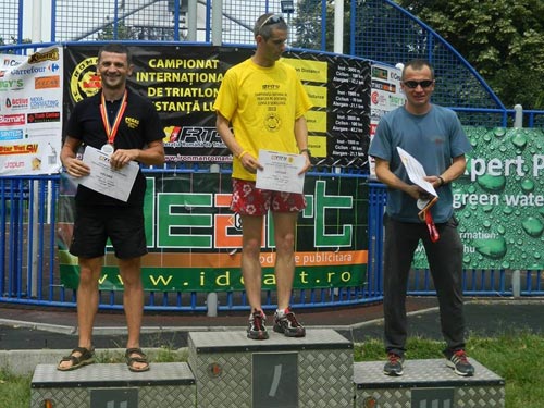 Foto: podium Campionat National de triatlon, editia 2013