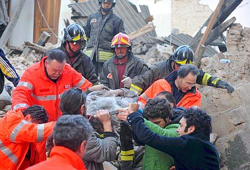 Foto cutremur Italia (c) Ansa