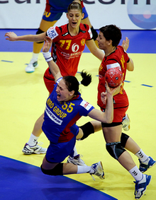 Foto: Romania - Muntenegru (c) eurohandball.com