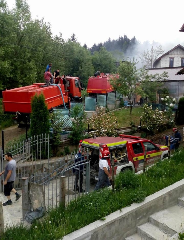 Incendiu la o casă din Borșa – FOTO