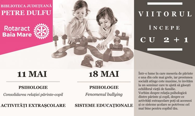 Viitorul începe cu 2+1, seminar în care puteţi afla totul despre fenomenul bullying