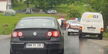 Accident la ieșirea din Baia Sprie spre Șișești – FOTO