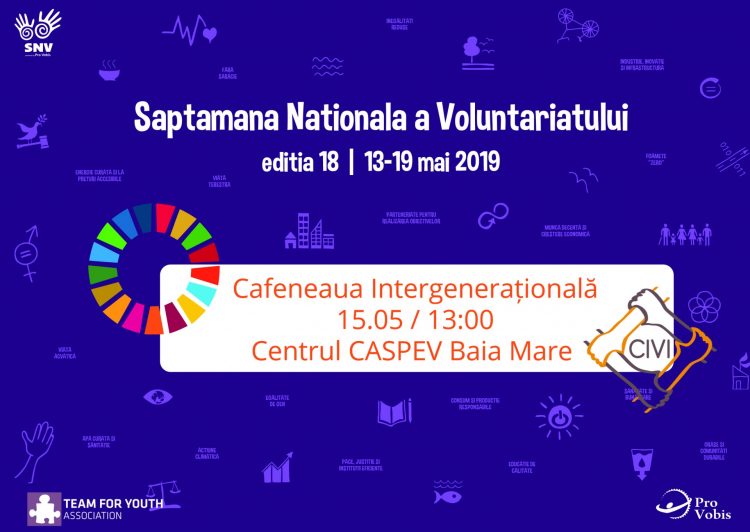 Tineri voluntari şi seniori băimăreni la „Cafeneaua Intergeneraţională”