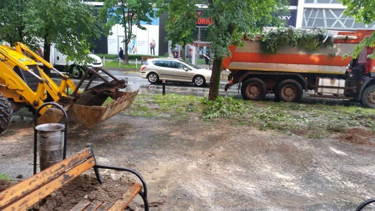 Mobilizare în întregul oraș pentru a îndepărta efectele furtunii – FOTO și VIDEO