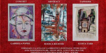 Vernisajul expoziţiei de pictură şi tapiserie, la Biblioteca Judeţeană