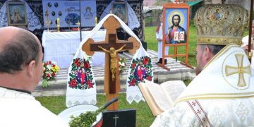 A fost sfinţită piatra de temelie a noii biserici greco-catolice din Breb