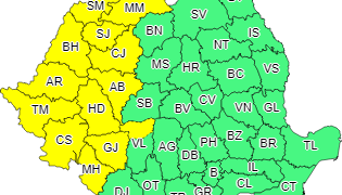 ATENȚIONARE METEOROLOGICĂ. COD GALBEN de vreme instabilă până marţi dimineaţa în Maramureş