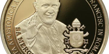 BNR lansează două monede cu Papa Francisc. Una va ajunge în circulație