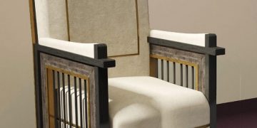 Tron arhieresc pentru Papa Francisc, din lemn autentic, cules din arhitectura pușcăriilor de la Sighet și Gherla