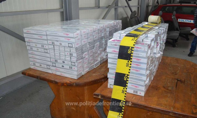 Peste 30.500 pachete cu țigări de contrabandă, confiscate în diferite puncte ale frontierei de nord