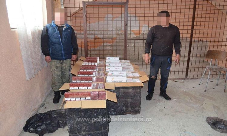 Focuri de avertisment, doi ucraineni cercetați pentru contrabandă și 20.000 pachete cu țigări confiscate la frontiera de nord