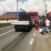 Accident circulație pe DE 58, intersecție cu DC 68, în Lăpușel. Sunt implicate un autcar și  3 autoturisme – FOTO