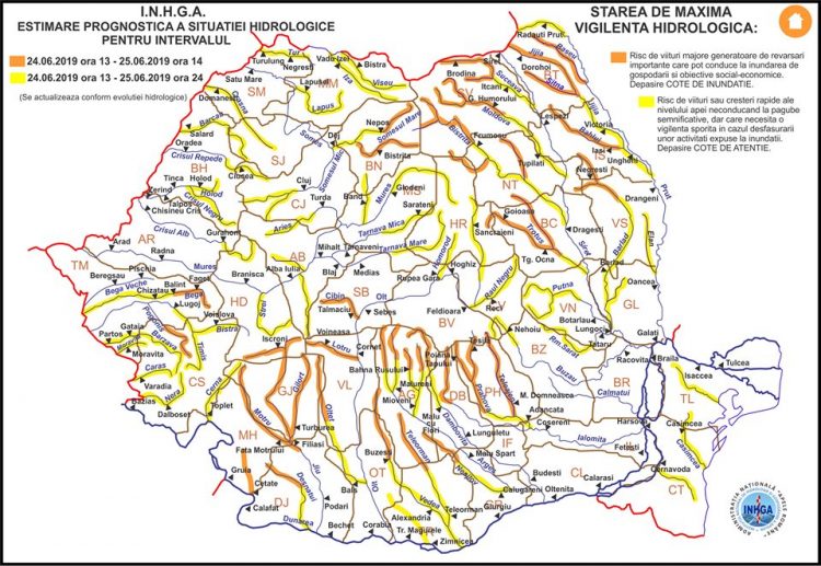 Atenție maramureșeni. Atenționare hidrologică în județ