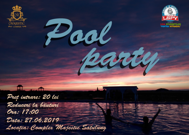 Studenții băimăreni se distrează la piscină