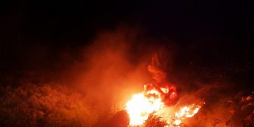 Incendiu la o fermă din Borșa