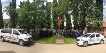 Moment de reculegere la IPJ Maramureş pentru Cristian Amariei, colegul lor ucis de un interlop în Timiş – FOTO, VIDEO